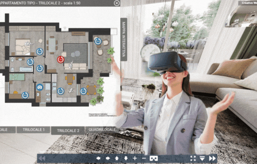 VR - Virtual  Tour Interattivo  - Consulenze Immobiliari - Creative Web Studio