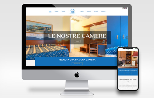 Sito Internet e Servizio Fotografico  - Hotel Borgo del Mare - Creative Web Studio