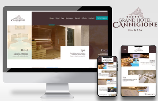 Sito internet ed integrazione booking engine - Grand Hotel Cannigione - Creative Web Studio